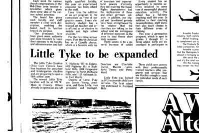 Little Tyke to Be Expanded